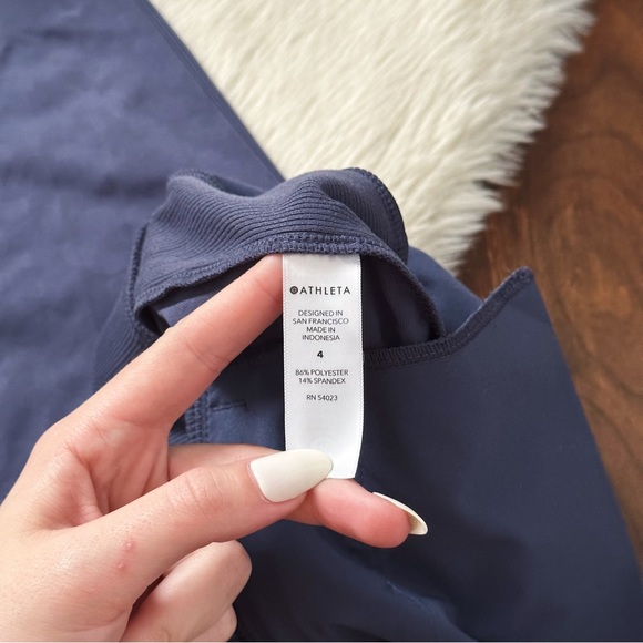 Athleta Brooklyn Textured Ankle Pant Leopard Medieval Violet - Picture 9 of 10